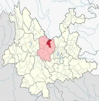Localisation de Yuánmóu Xiàn