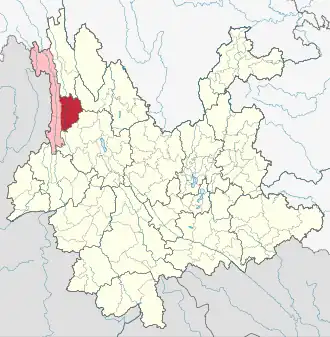 Localisation de Lánpíng báizú pǔmǐzú Zìzhìxiàn
