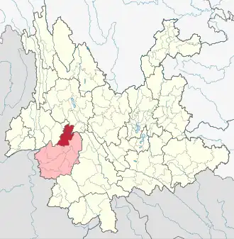 Localisation de Fèngqìng Xiàn