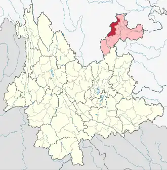 Localisation de Yǒngshàn Xi'àn