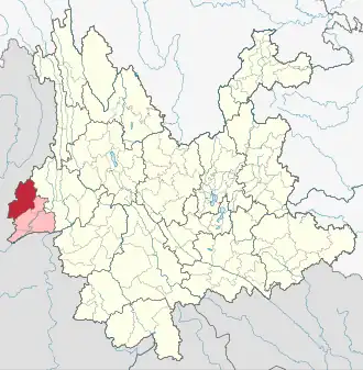 Localisation de Yíngjiāng Xiàn