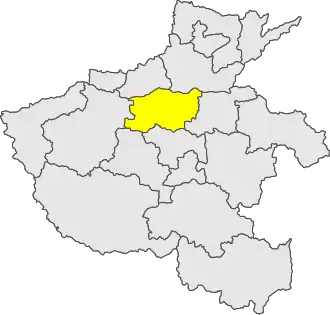 Localisation de Zhengzhou