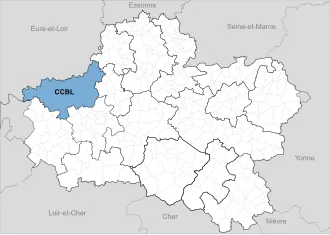 Localisation de Communauté de communes de la Beauce loirétaine