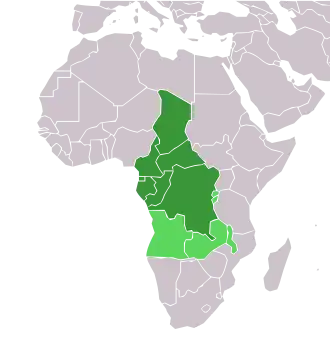 Pays classés en Afrique centrale  Pays parfois classés en Afrique centrale