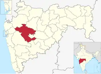 Localisation de District d'Ahmadnagar