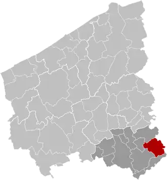 Localisation de Anzegem