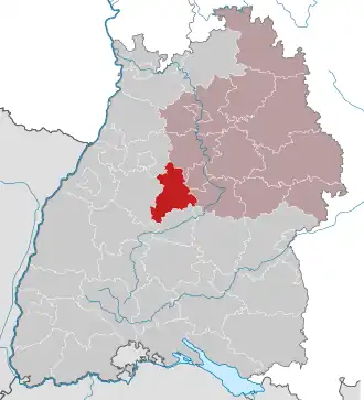 Localisation de Arrondissement de Böblingen