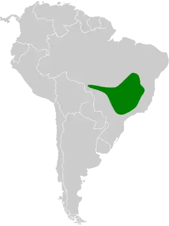 Description de l'image Basileuterus leucophrys map.svg.