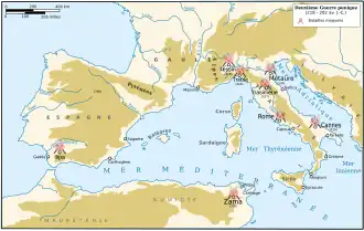 Description de l'image Battles second punic war-fr.svg.