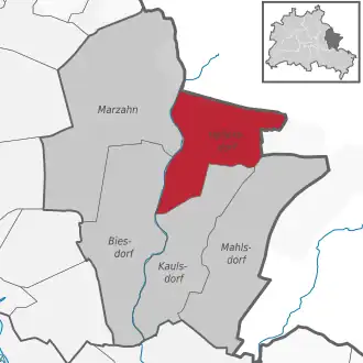 Localisation de Berlin-Hellersdorf
