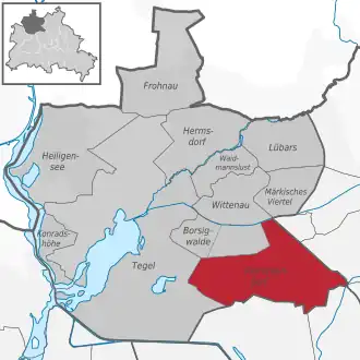 Localisation de Berlin-Reinickendorf