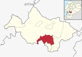 Localisation de Canton de Biblián