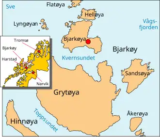 Localisation de Bjarkøya