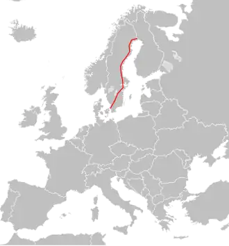 Itinéraire de la route européenne 4