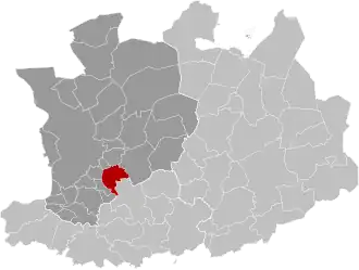 Localisation de Boechout (anc. Bouchout)