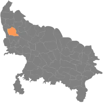 Localisation de District de Bulandshahrबुलन्दशहर ज़िला