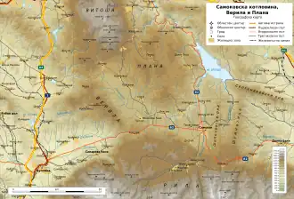 Carte topographique de la Vérila.
