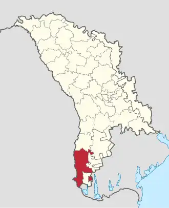 Localisation de Cahul