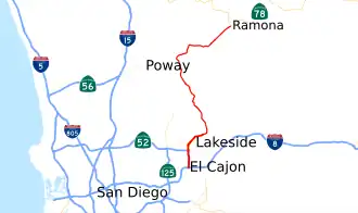 Image illustrative de l’article California State Route 67