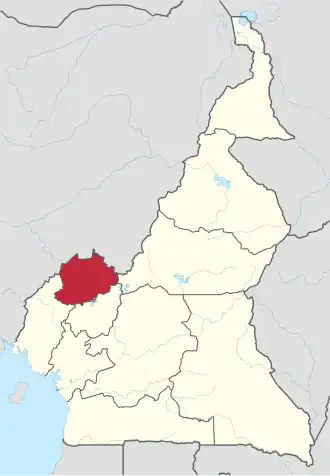 Localisation de Région du Nord-OuestNorthwest Region (en)