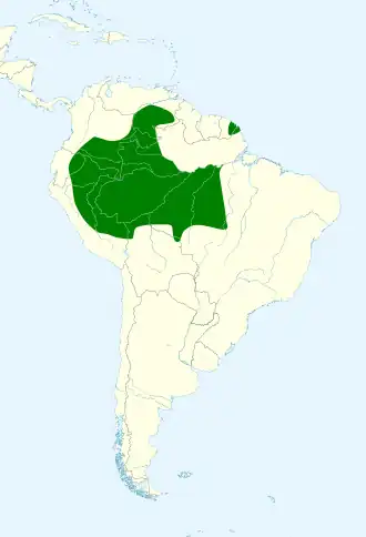 Description de l'image &nbsp;Celeus grammicus map.svg.