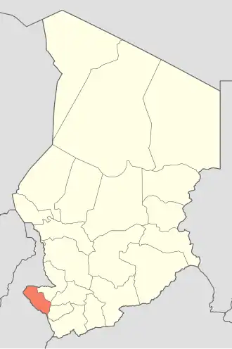 Localisation de Région du Mayo-Kebbi Ouest