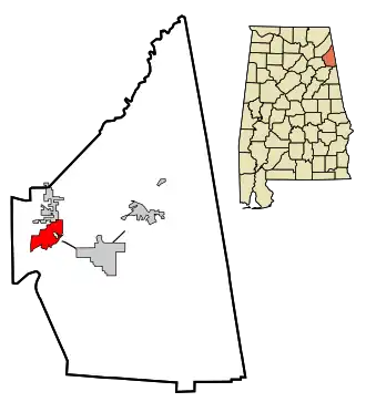 Localisation de Leesburg