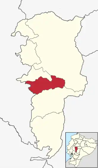 Localisation de Canton de Chimbo