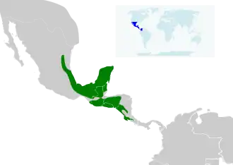 Description de l'image Chlorostilbon canivetii map.svg.