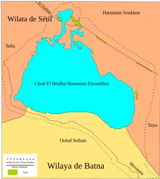 Image illustrative de l’article Chott El Beïdha-Hammam Essoukhna