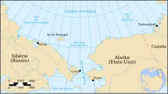 Carte de la mer des Tchouktches.