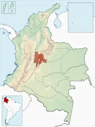 Localisation de Cundinamarca