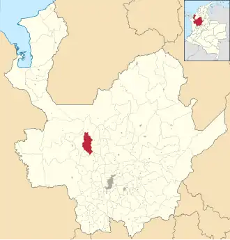 Localisation de Buriticá