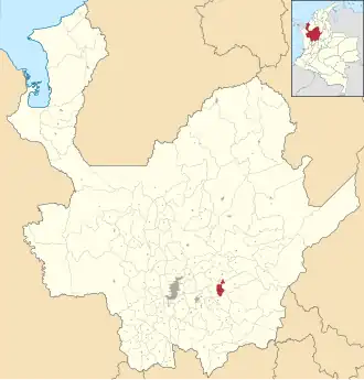 Localisation de Guatapé