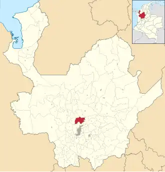 Localisation de San Pedro de los Milagros