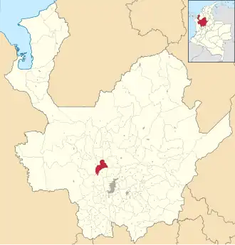 Localisation de Sopetrán