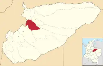 Localisation de Nunchía