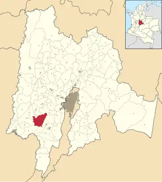 Localisation de Viotá