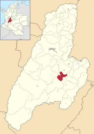 Localisation de Saldaña