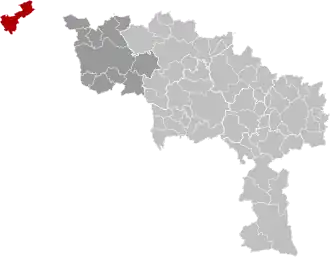 Localisation de Comines-Warneton