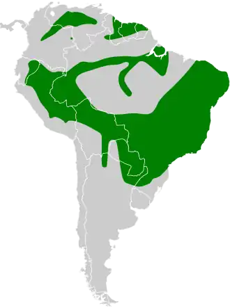 Description de l'image Conirostrum speciosum map.svg.