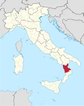 Localisation de Province de Cosenza