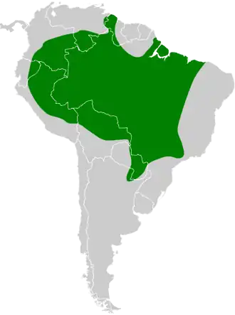 Description de l'image Crypturellus undulatus map.svg.