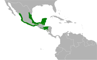 Description de l'image Cyanocompsa parellina map.svg.