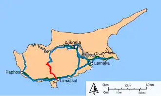 Image illustrative de l’article Route B8 (Chypre)
