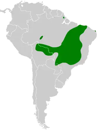 Description de l'image Cypsnagra hirundinacea map.svg.