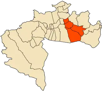 Localisation de Daïra de Sidi Okba