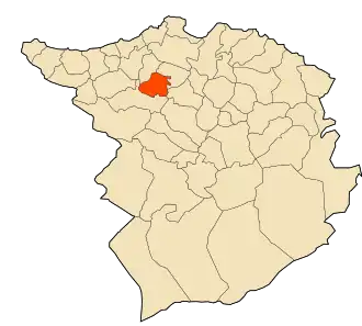 Localisation de Aïn Fetah