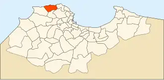 Localisation de Hammamet