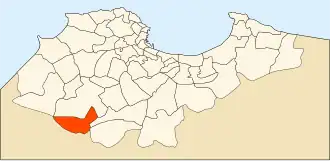 Localisation de Tessala El Merdja